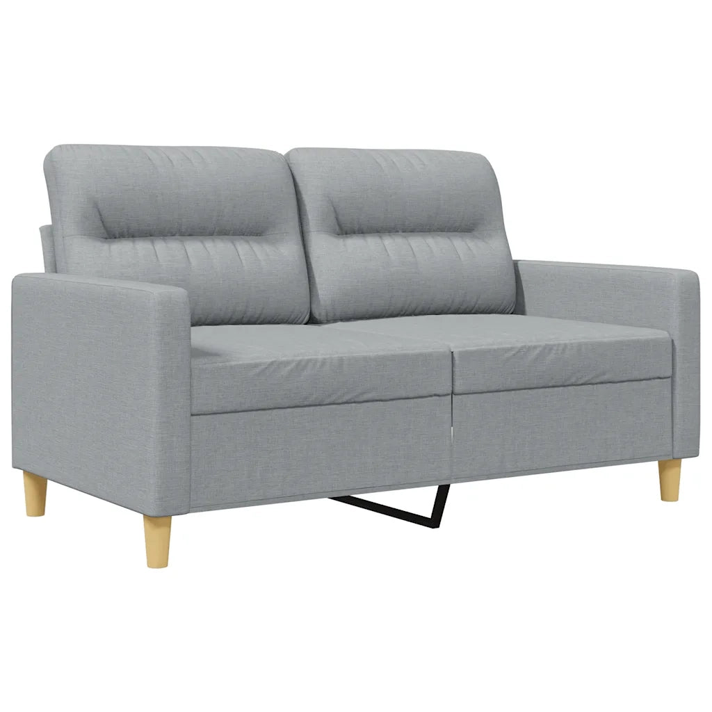 Divano a 2 Posti-Sofa 2 Posti Grigio Chiaro 120 cm in Tessuto 489982