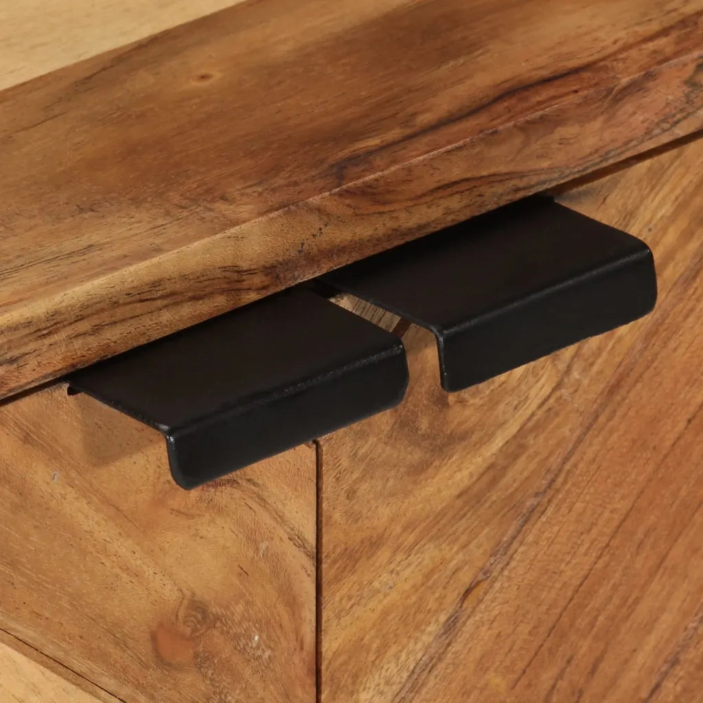 Mobile da Bagno | Armadio da bagno 55x35x60 cm in Legno Massello di Acacia e Ferro