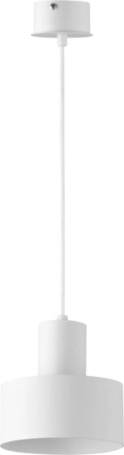 Lampada a sospensione Rif bianca metallo Ø15cm E27 Sigma