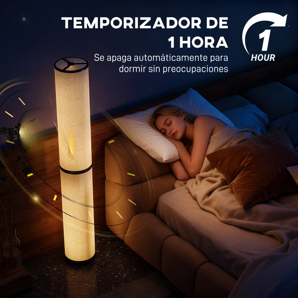 Lampada da Terra Moderna ¨C Xylo ¨C Luminosit¨¤ e Temperatura Colore Regolabili con Telecomando Beige