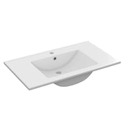 Lavabo consolle in ceramica DH cm 60 x 45 Bianco
