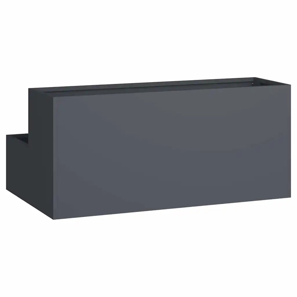 Vaso da giardino Antracite 100 x 60 x 45 cm 865871