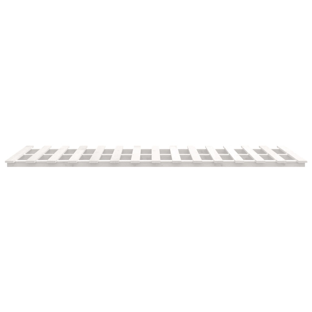 Letto matrimoniale | Letto per adulti | Giroletto senza Materasso Bianco 120x200 cm Legno Massello Pino