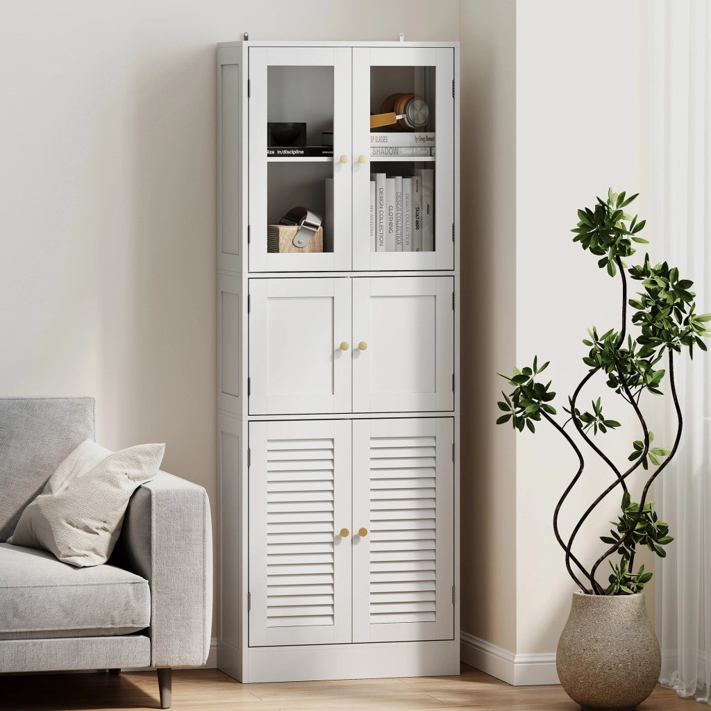 Mobile da bagno alto con 6 ante ¨C Minimal ¨C Bianco