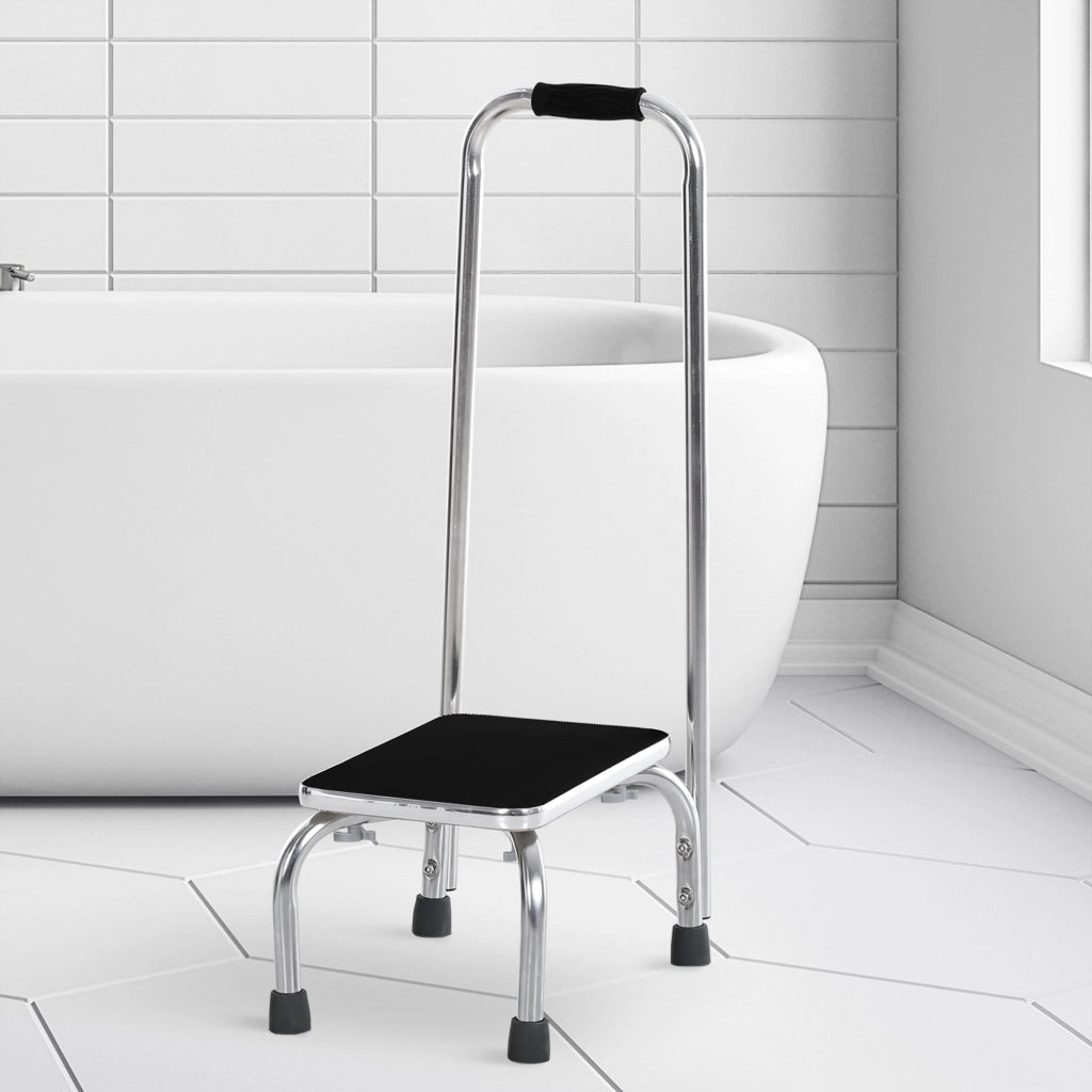 Scala da bagno con maniglia ¨C zephmum ¨C acciaio