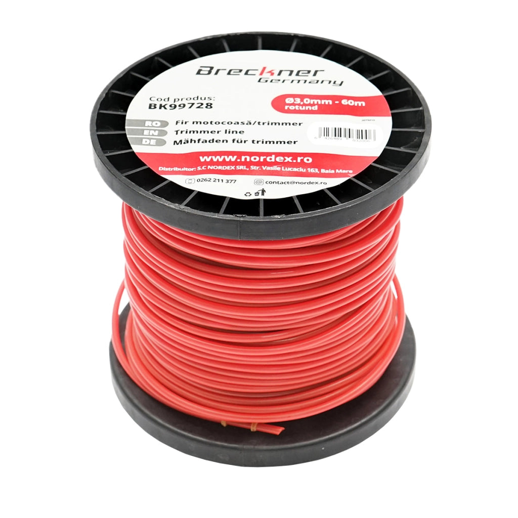 Filo per decespugliatore tondo, 3,0 mm x 60 m Breckner Germany