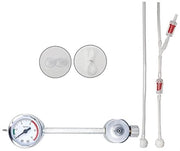 Kit Generatore di CO2 per Acquario - Systeem DIY di CO2 con Manometri e Valvole di Sicurezza