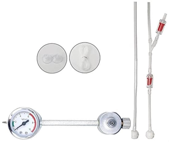 Kit Generatore di CO2 per Acquario - Systeem DIY di CO2 con Manometri e Valvole di Sicurezza