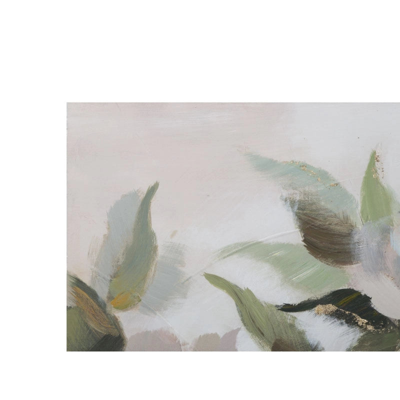 Dipinto Su Tela Flower&leaf cm 100x3,7x80