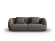 Cosmopolitan Design - Divano "Tulum" 2 posti in ciniglia grigio 