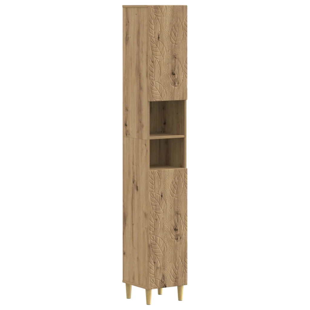 Set di Armadi da Bagno da 2 Pezzi DELFT Rovere Artigianale 3417548