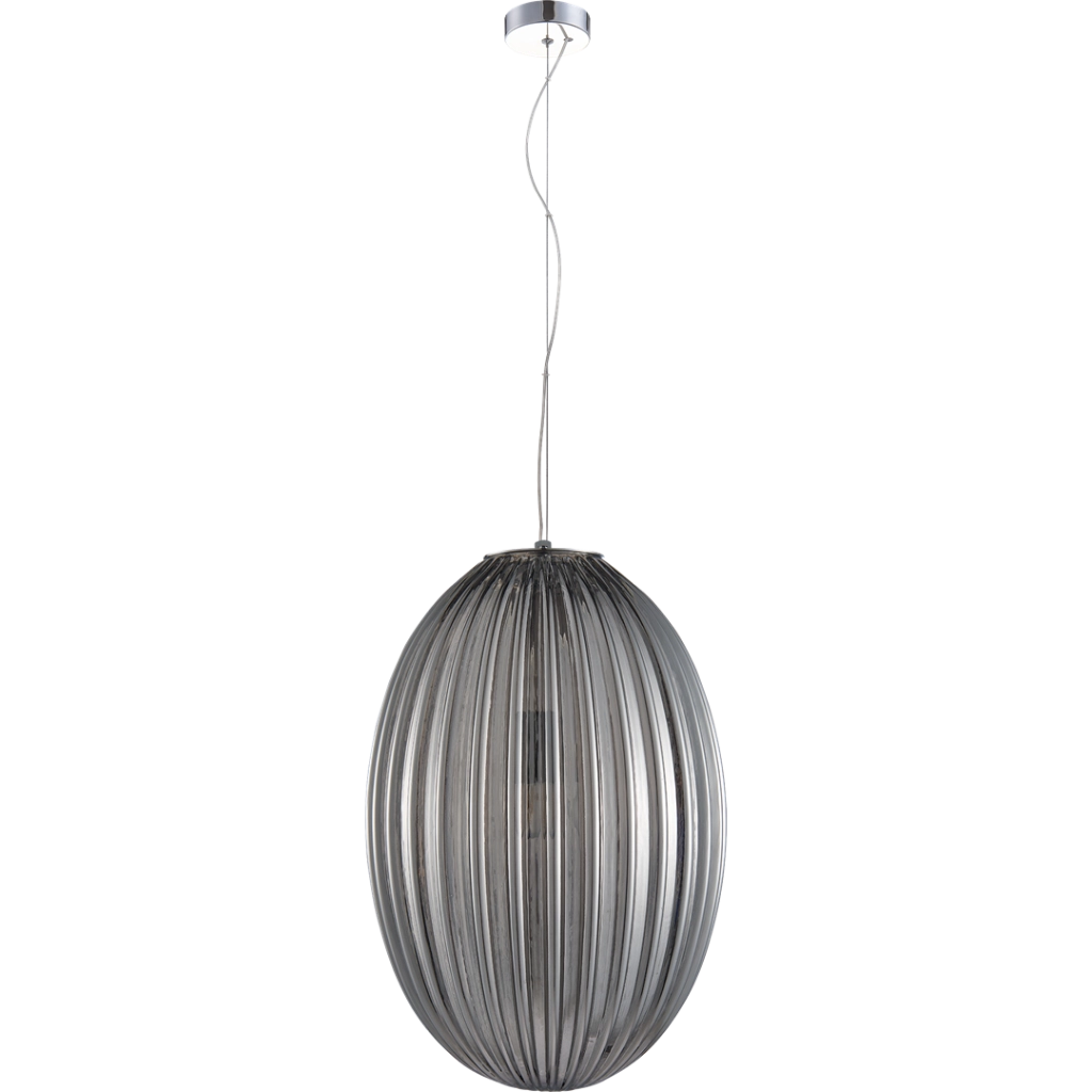 Lampada a sospensione Braga smoked Ø30 E27 Milagro