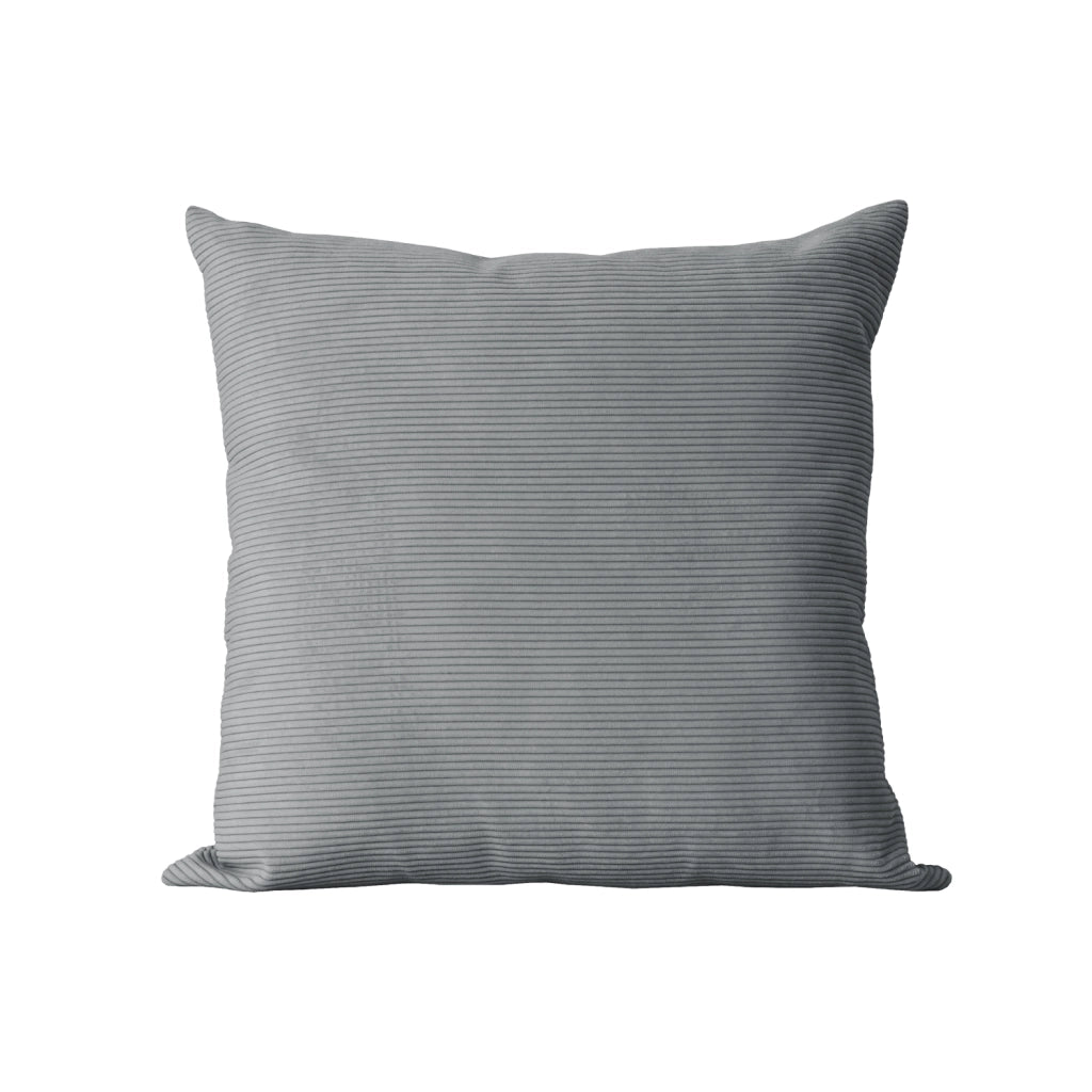 Cuscino quadrato velluto grigio 45x45 cm - DUNE