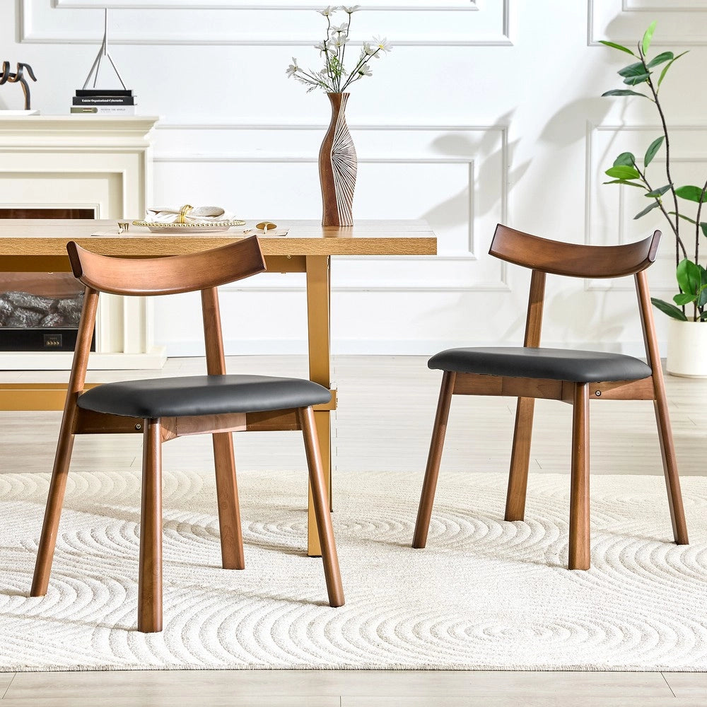Sedie da Pranzo Set 2 Pezzi con Schienale Ergonomico ¨C MINIMAL ¨C Legno, Imbottite