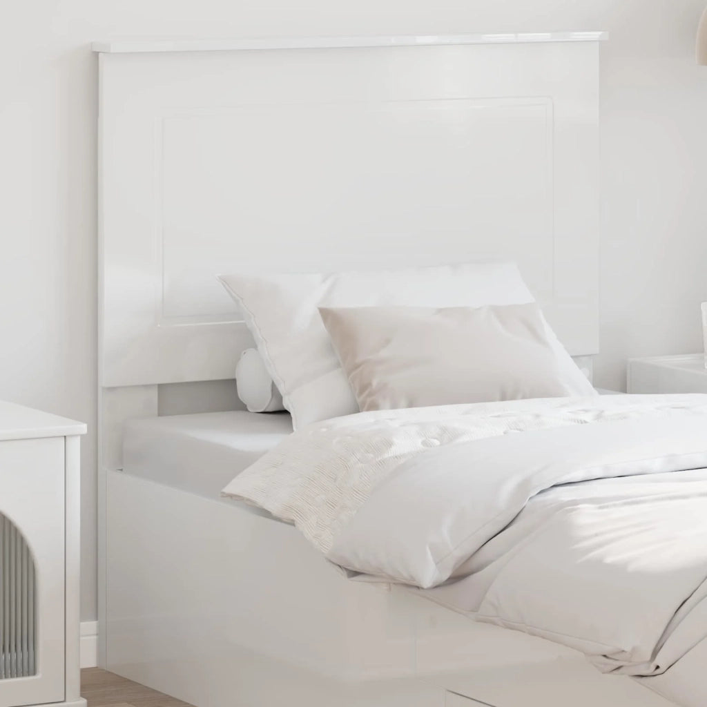 Testiera | Testata Bianco Lucido 100 cm Legno ingegnerizzato
