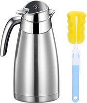 Karaf termico per caffè con display di temperatura in acciaio inossidabile