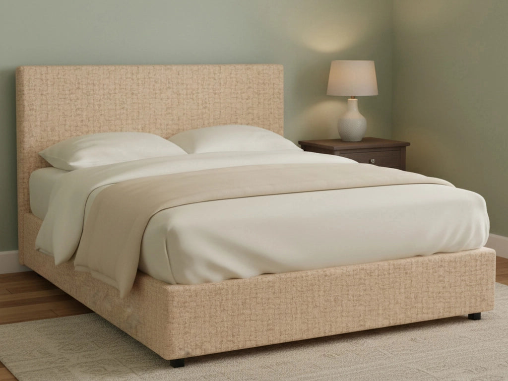 Redditch, Letto Piazza e Mezza Sfoderabile Made in Italy, Beige