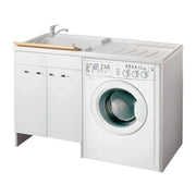 Lavatoio serie Classica con coprilavatrice 124x60 - Vasca a sinistra