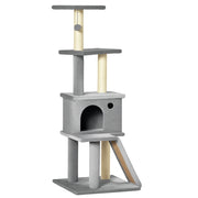 Tiragraffi con Casetta e Scala ¨C Minimal ¨C Grigio 48x48x125 cm