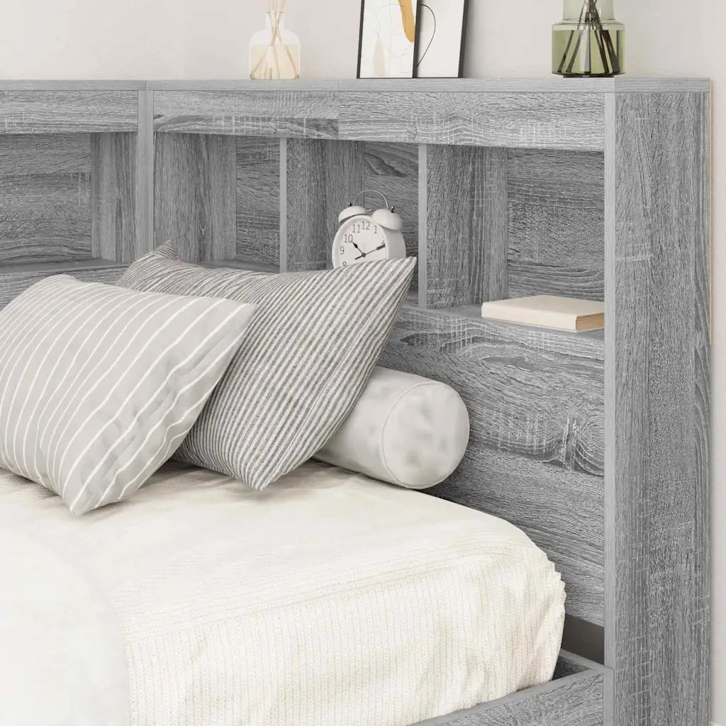 Testata contenitore Grigio Sonoma 90 cm Legno multistrato 3335522