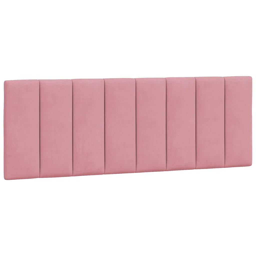 Cuscino Testiera-Cuscino per Testiera Hanko Rosa 140 cm in Velluto