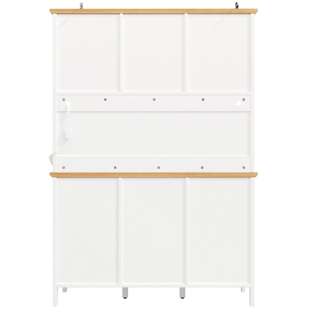 ARMADIO Alto 120x40x179 cm MDF Bianco con LED, 4 ante e 3 cassetti