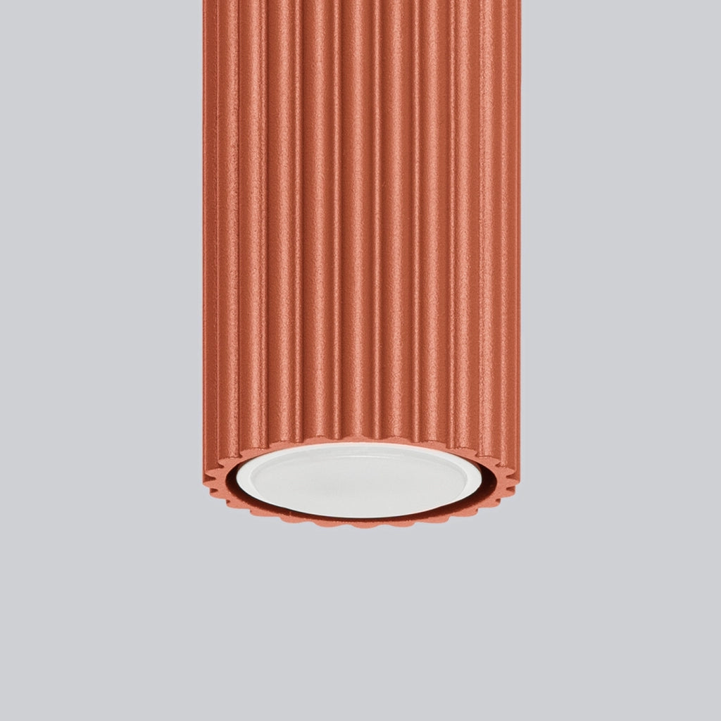 Lampada da soffitto KARBON 20 rosso ocra