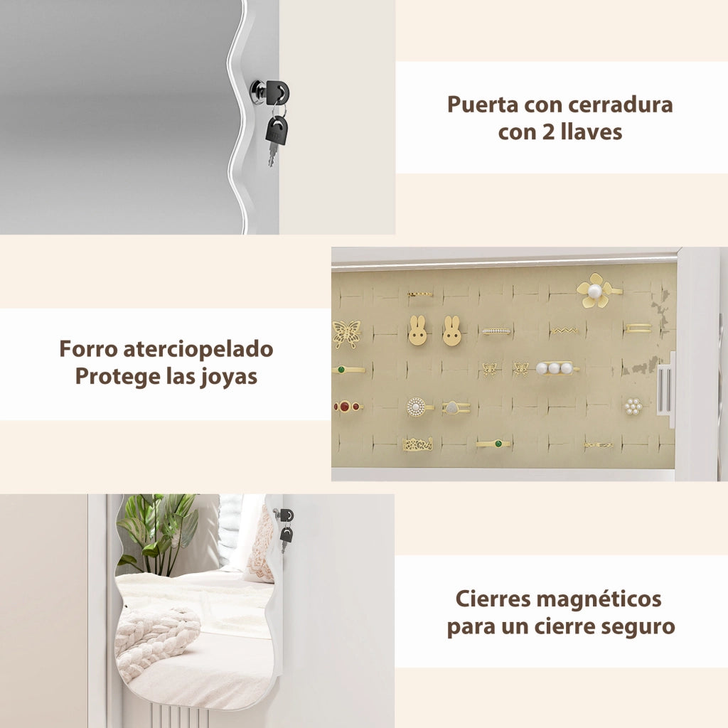 Specchio con Luce LED e Cassetto ¨C Minimal ¨C Bianco