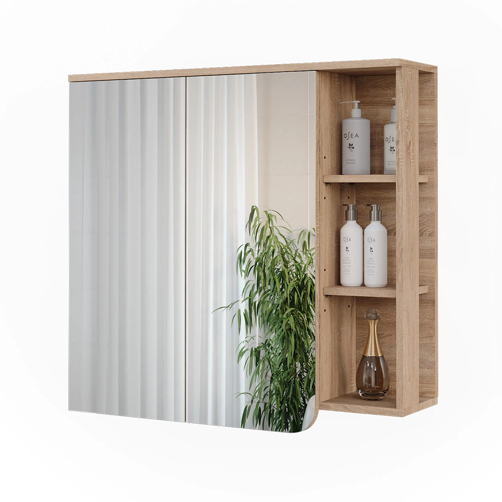 Vicco Mobile a specchio Sonoma/blu 80 x 75 cm con specchio