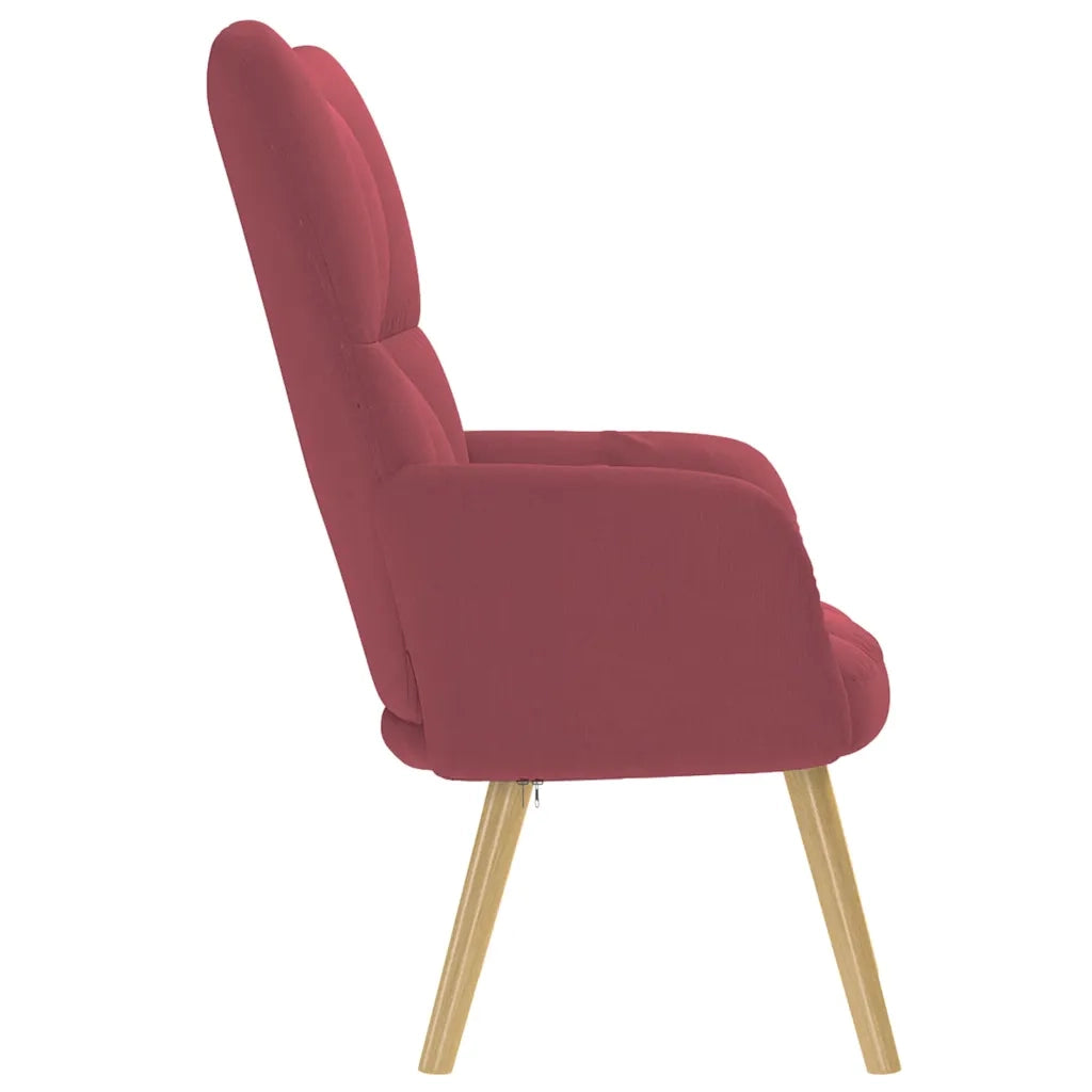 Sedia Relax Rosso Vino in Tessuto 4016770