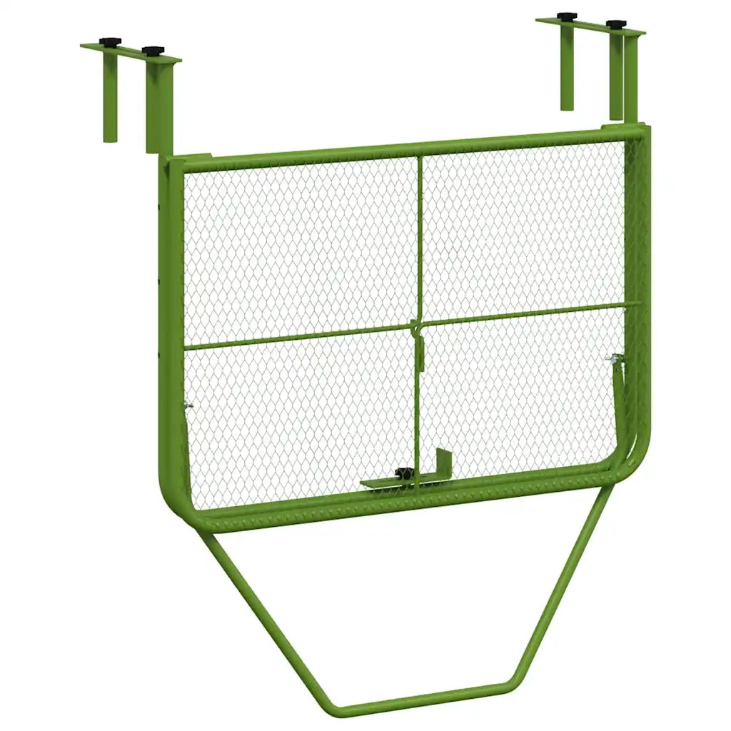 Tavolo da Balcone Verde 60x40 cm in Acciaio 340918