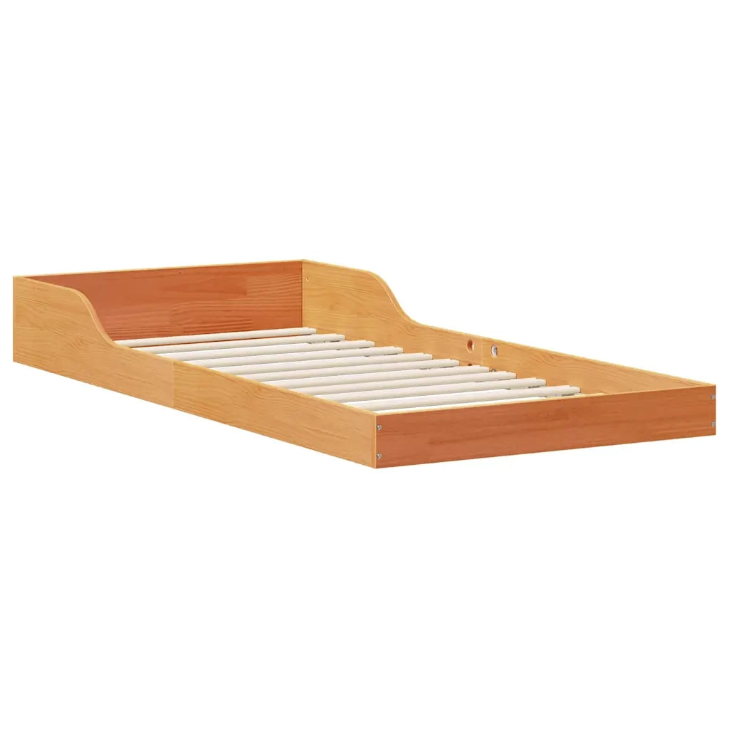 Struttura del letto Marrone cerato 90 x 210 cm Pino massello 873348