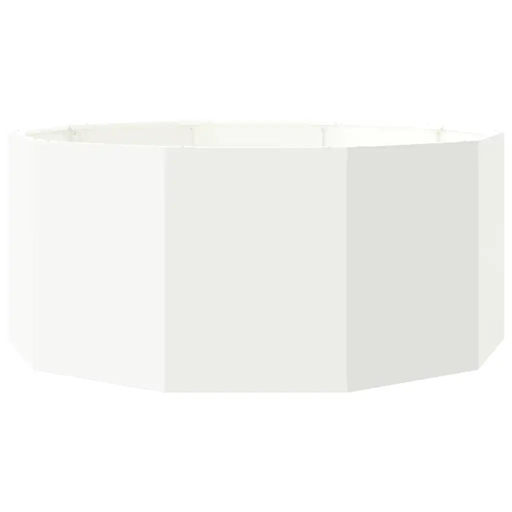 Fioriera Bianco 120 x 120 x 50 cm Acciaio