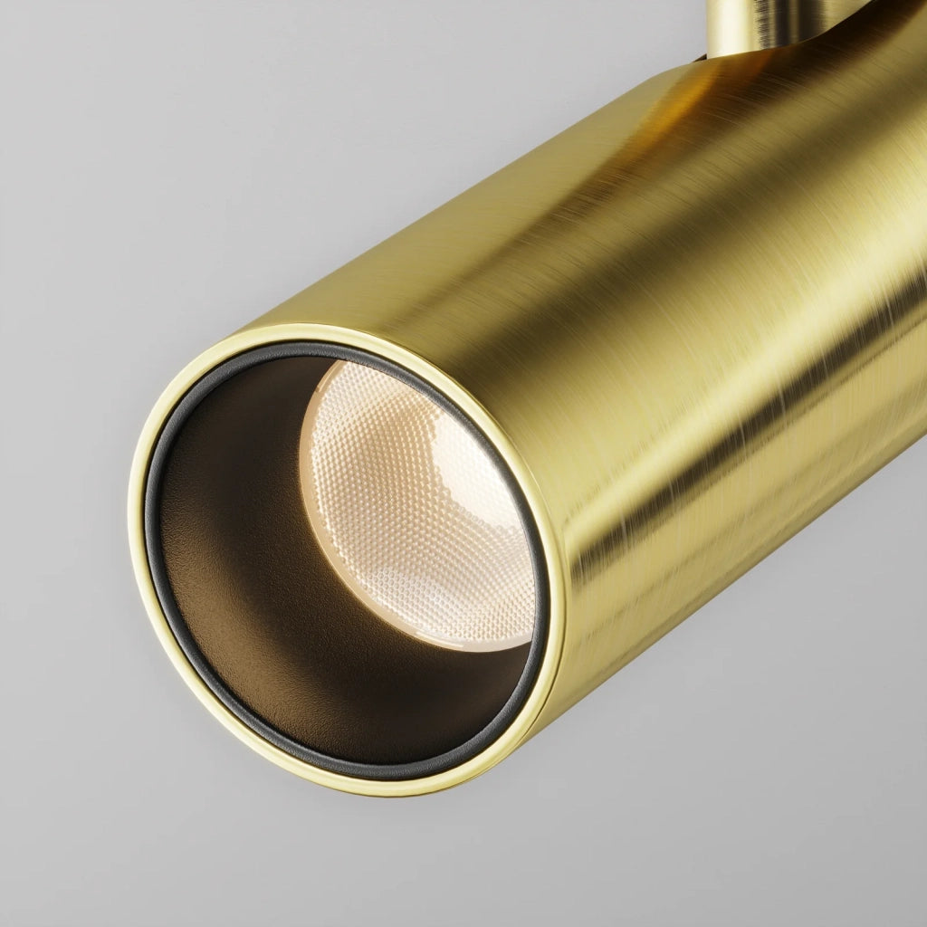 Maytoni Lampada da Binario moderna Flarity 1 luce LED integrato ottone alluminio