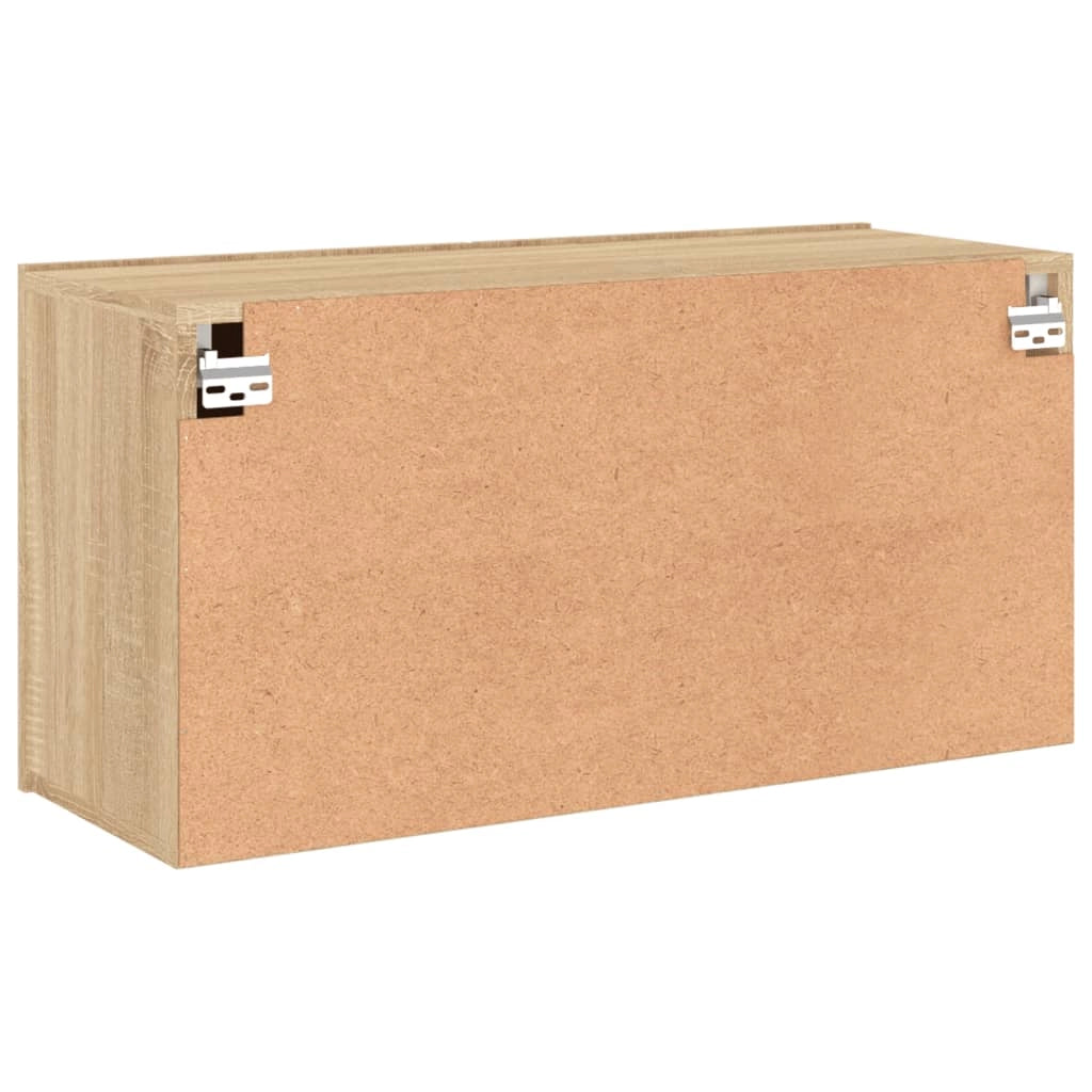 Mobile TV multimediale mensola TV credenza TV sala da pranzo soggiorno camera da letto a parete rovere Sonoma 80 x 30 x 41 cm marrone 02_0028165