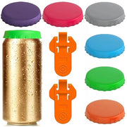 Set di guarnizioni in silicone da 6 - Riciclabile - Chiusura ermetica - Colorato - Per bottiglie - Materiale sicuro per alimenti - Guarnizioni di bottiglia