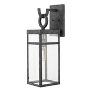 Applique esterna retro Porter zinco anticato E27 60W Quintiesse