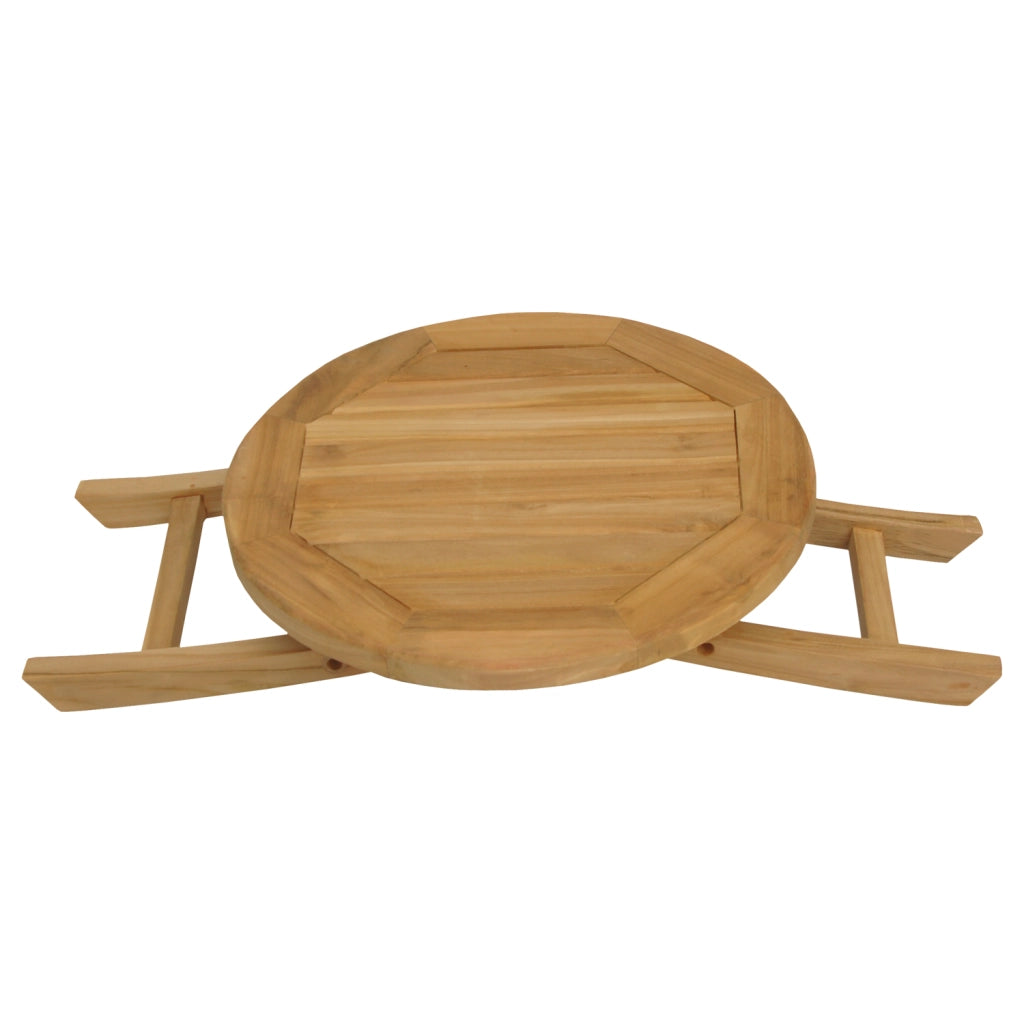 Tavolino rotondo in teak 50cm LOMBOK