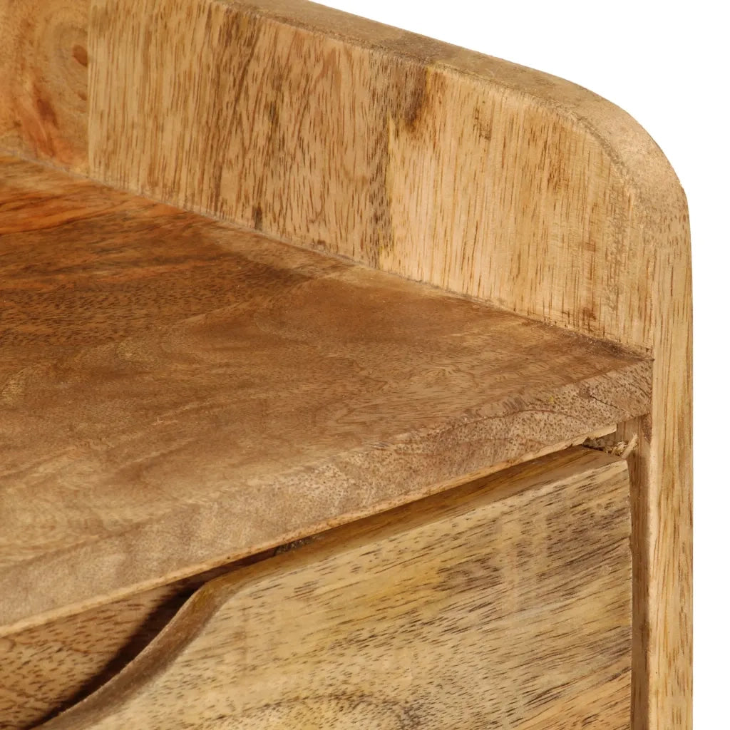 Comodino in Legno Massello di Mango 40x30x59,5 cm 246788