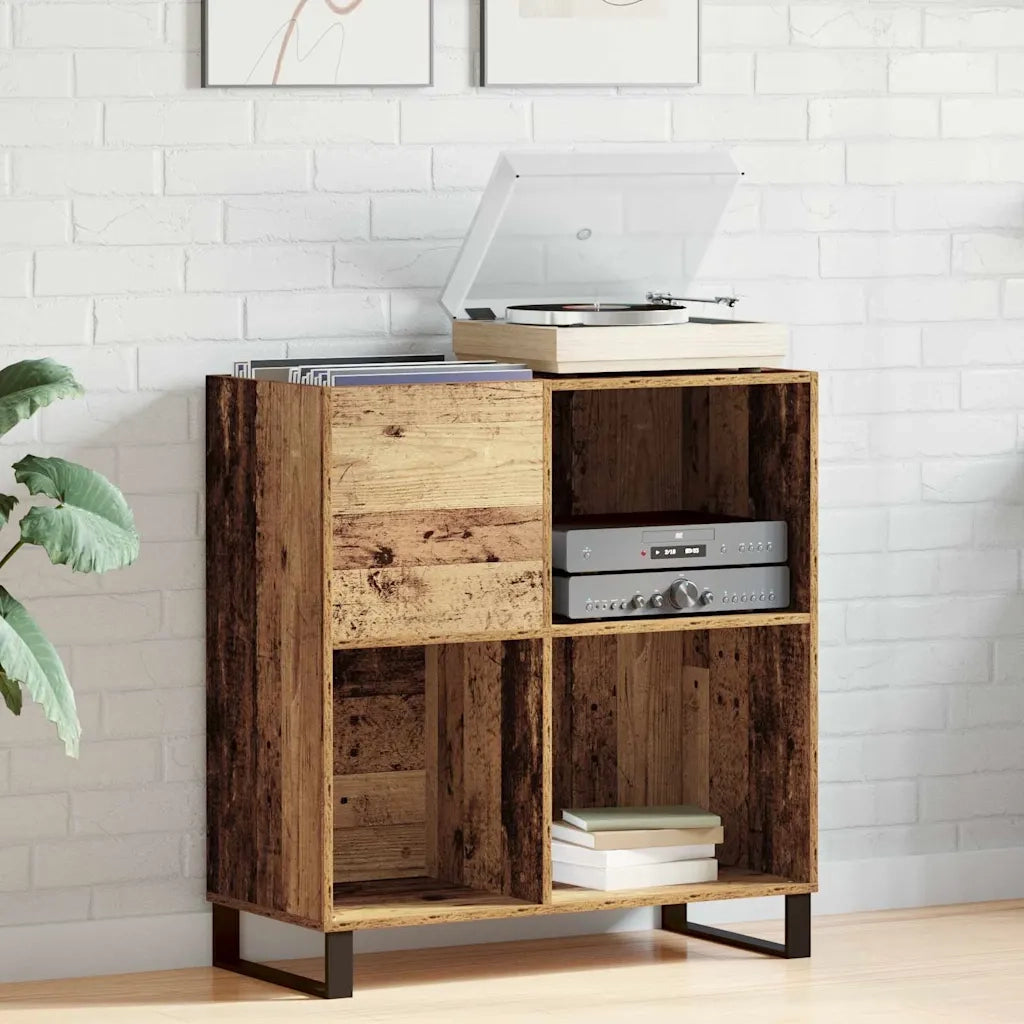 Mobile porta vinili Legno vecchio 84,5 x 38 x 89 cm 862914