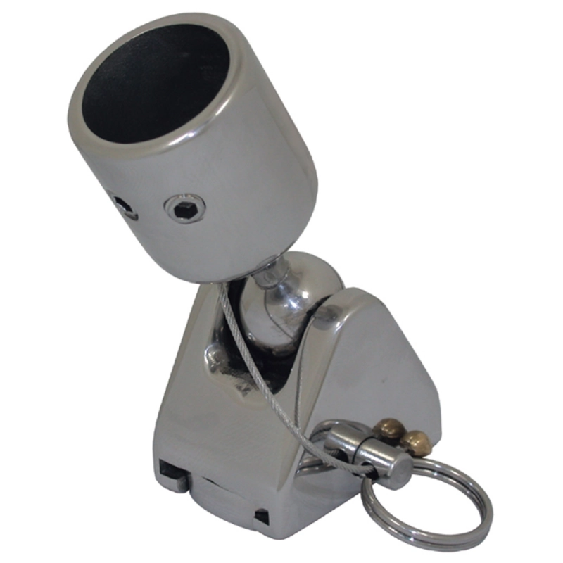 SUPP. A CAPPUCCIO SNODABILE Ø MM.22 STAINLESS STEEL RAIL MOUNT HOOD