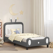 Struttura letto bambini con testata-Giroletto per bambini Grigio Chiaro 90 x 200 cm 349852