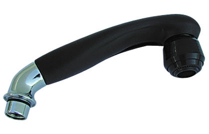 DOCCETTA PER MONOFORO CON CURVA- Nera c/particolari cromo- Remer- pezzi 1