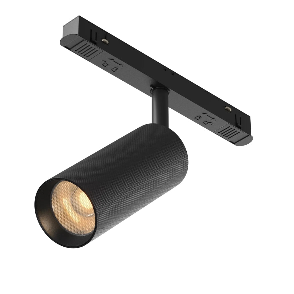 Maytoni Faretto Magnetico Exility Artisan 1 luce LED integrato nero alluminio