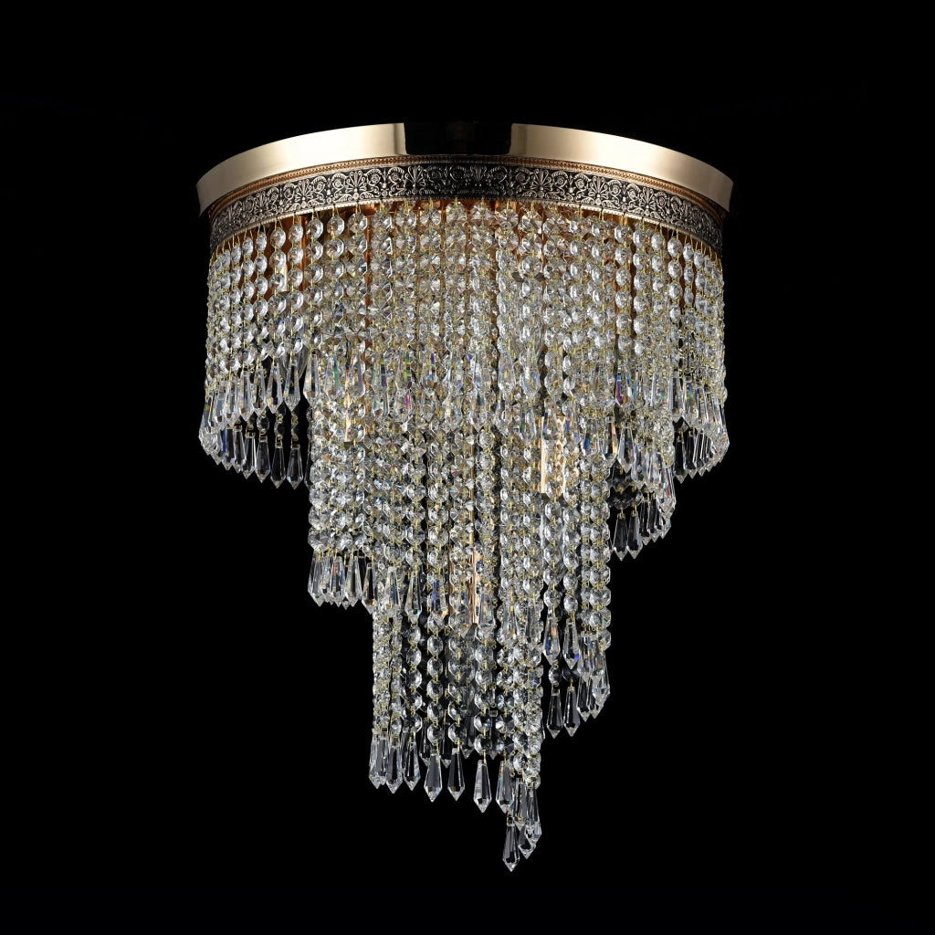 Lampadario Cascade cristallo ottone 7xE14 Maytoni
