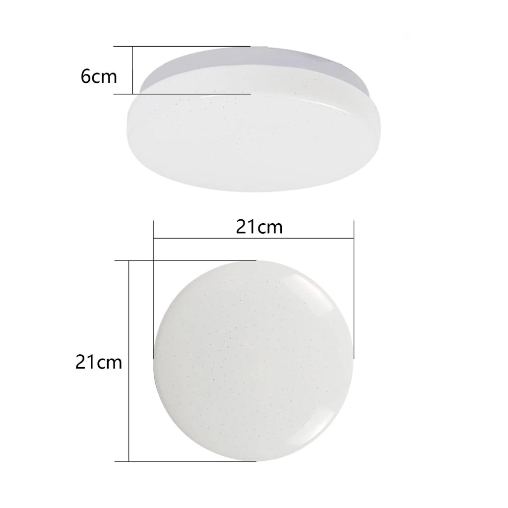 ZMH Lampada da soffitto compatta 15W lampeggiante per veranda camera letto cucina ufficio