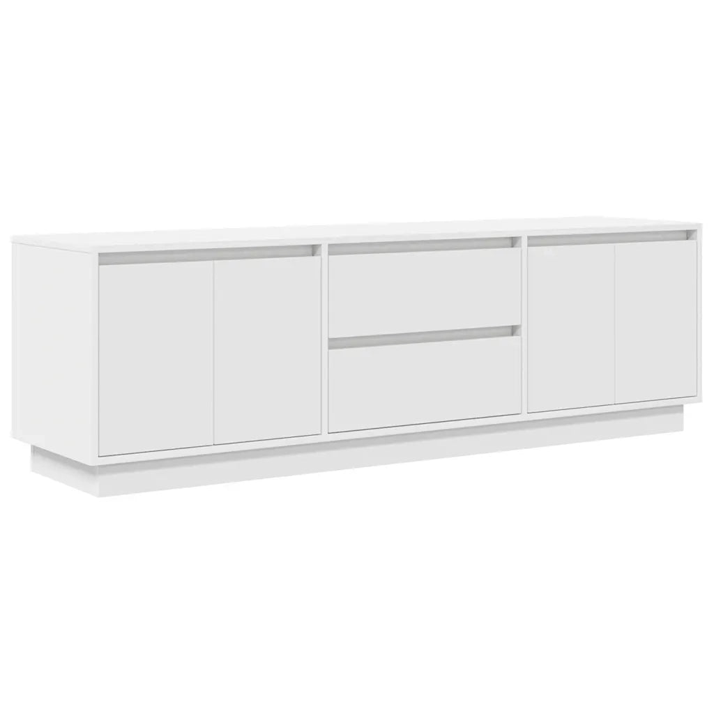 Mobile Porta TV con Luci LED-Mobile per TV-Credenza TV Bianco 160,5x41x50 cm