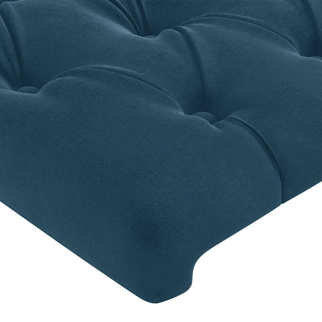 Testiera Blu Scuro 100x7x118/128 cm Velluto 3116714