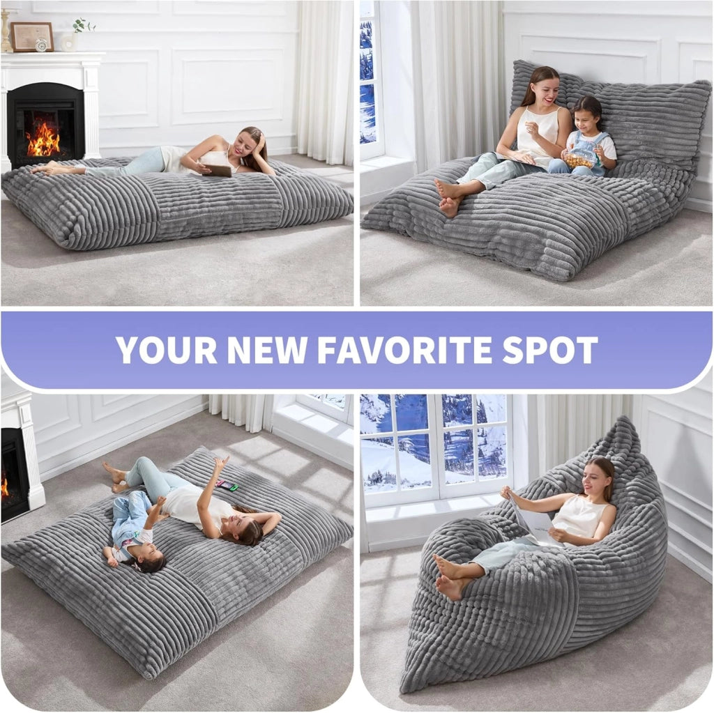 Poltrona Sacco Gigante Convertibile ¨C MINIMAL ¨C Tessuto, Relax