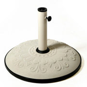 Ombrellone solo base bianco con decoro cm 50, kg25 misura tubo cm 5,8x0,12h28